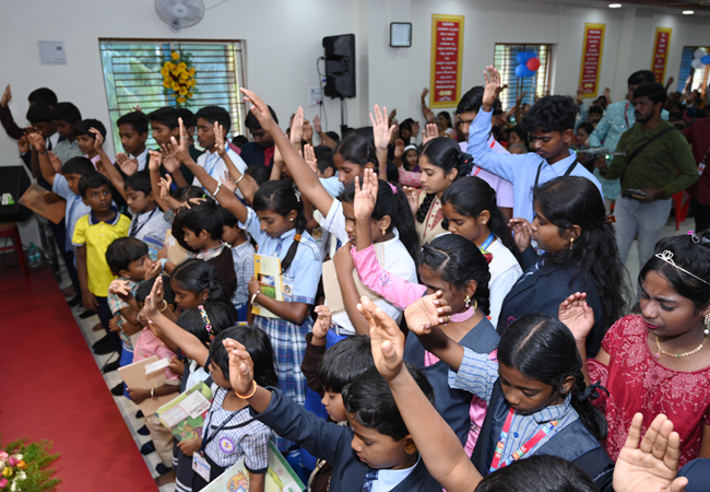 Bro Andrew Richard celebrates his 60th Birthday with grandneur amidst a large number of devotees here on Sunday, 16th, 2023, at Grace Ministry Prayer Centre Budigere in Bangalore with a myriad of wishes.